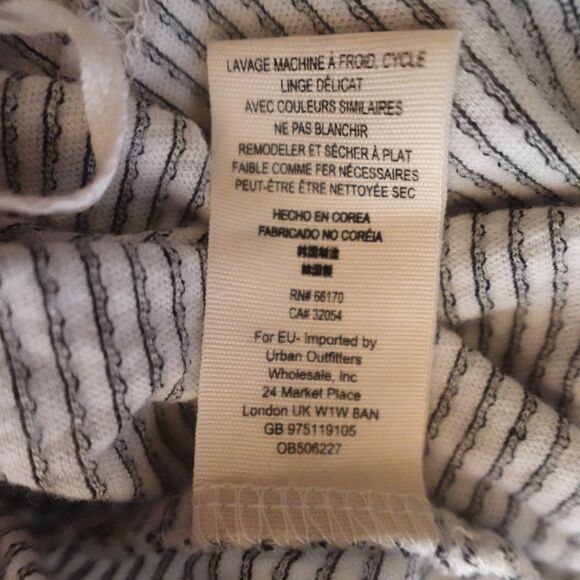 Free People We the Free Striped Off Shoulder Top Medium - Picture 7 of 8